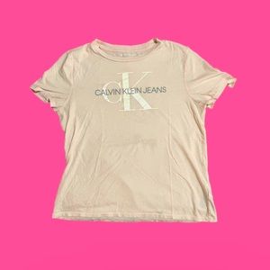Pink Calvin Klein Jeans tee